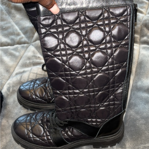 Black Dior kid boot size five only wore once